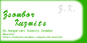 zsombor kuzmits business card